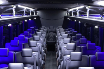 Roseville Charter Bus Interior