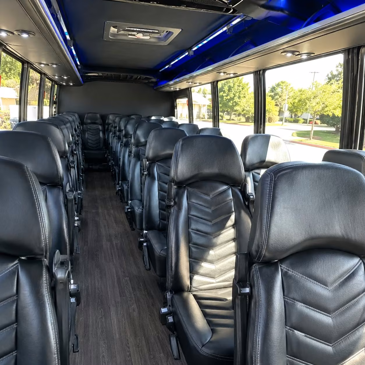 25 passenger minibus inside