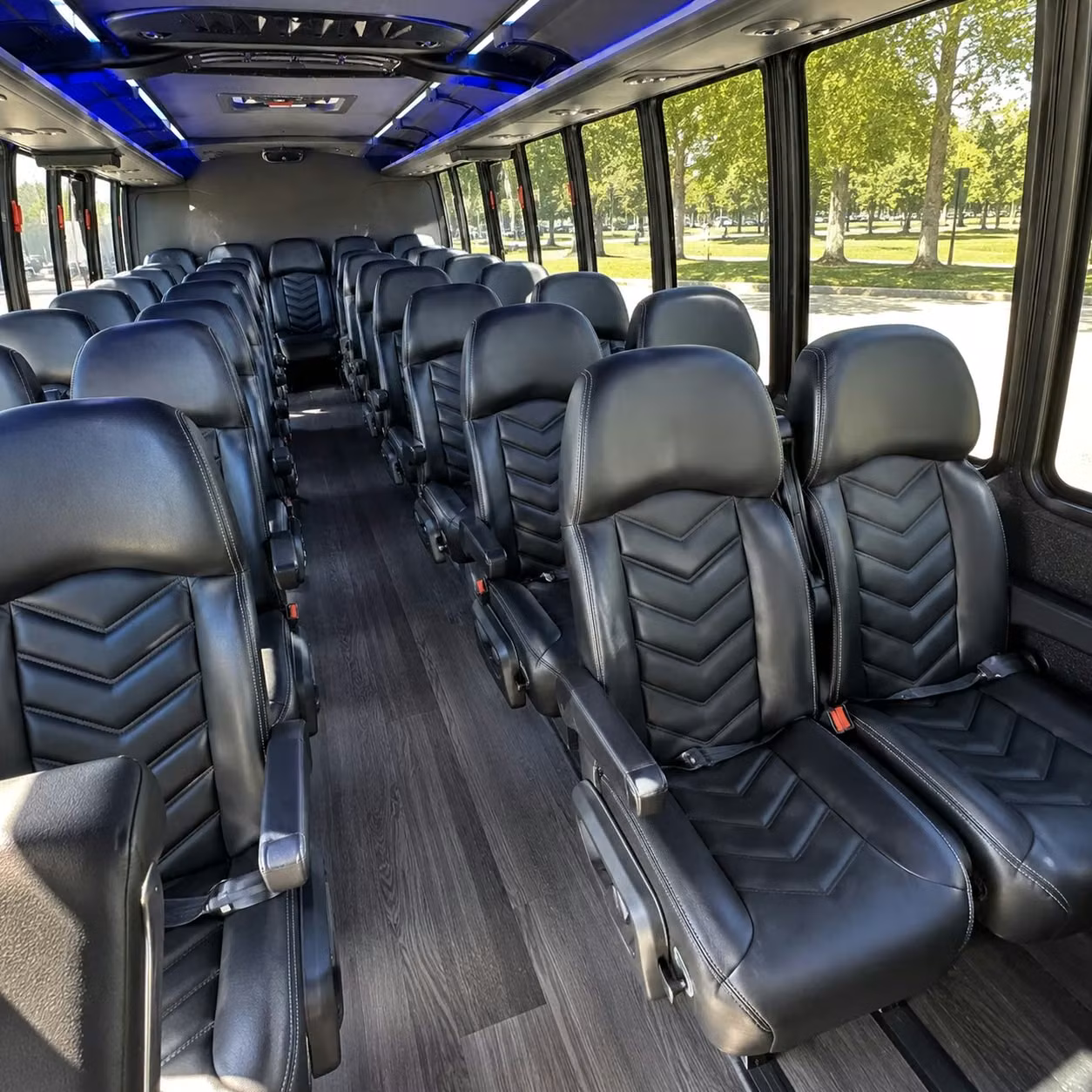 25 passenger minibus interior