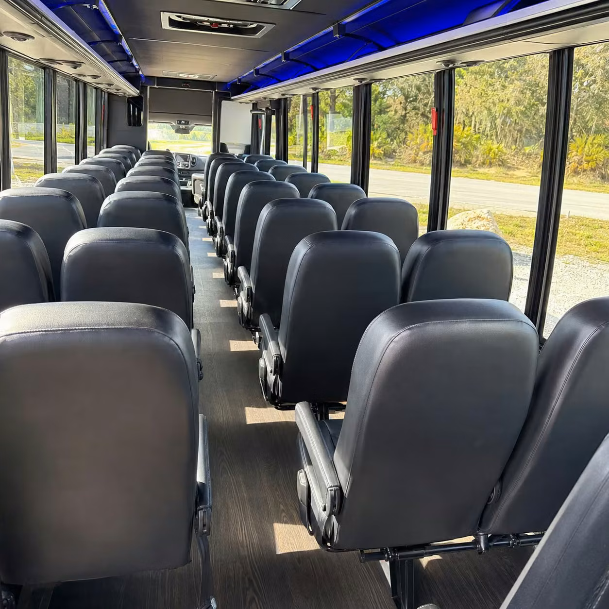 28 passenger minibus inside