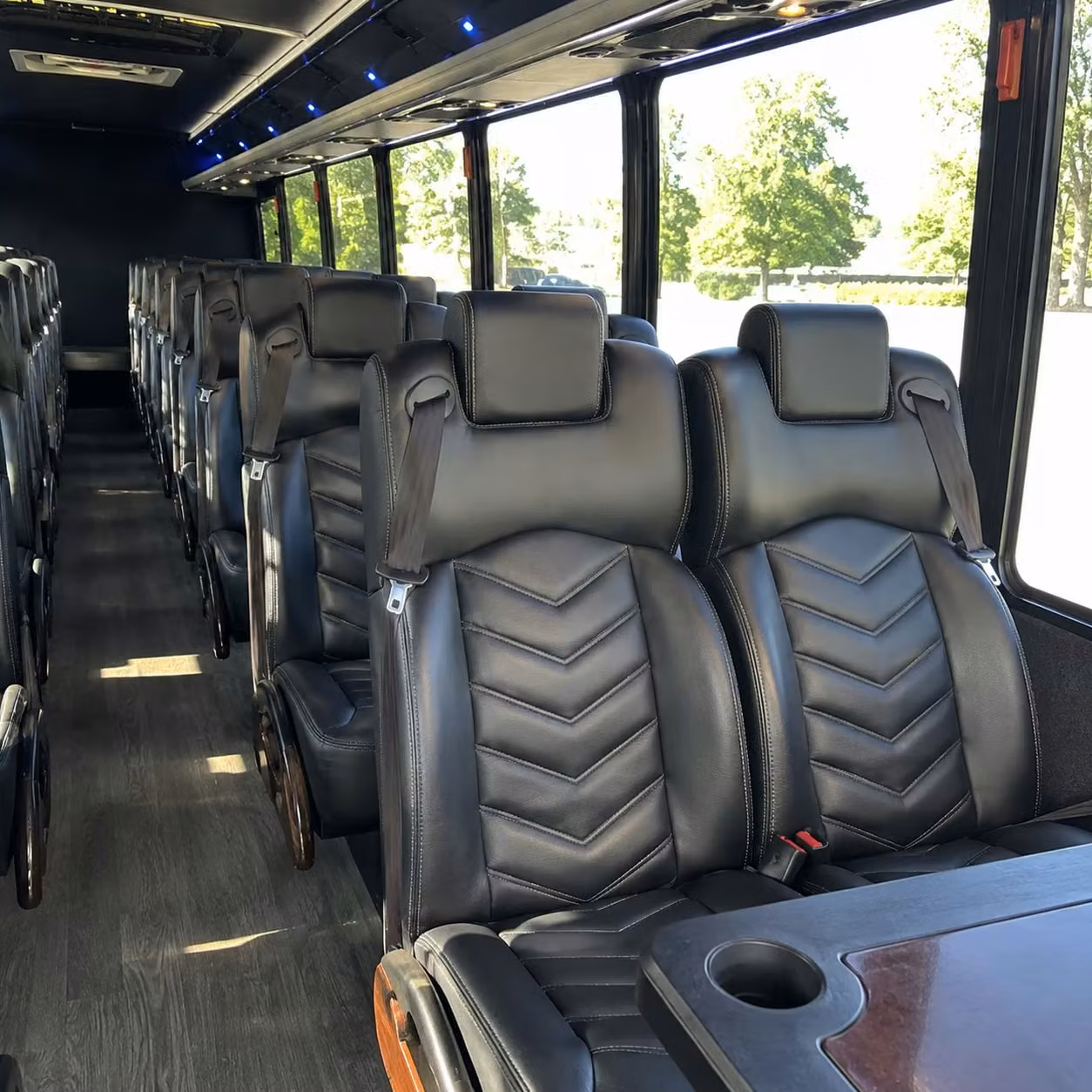 28 passenger minibus interior