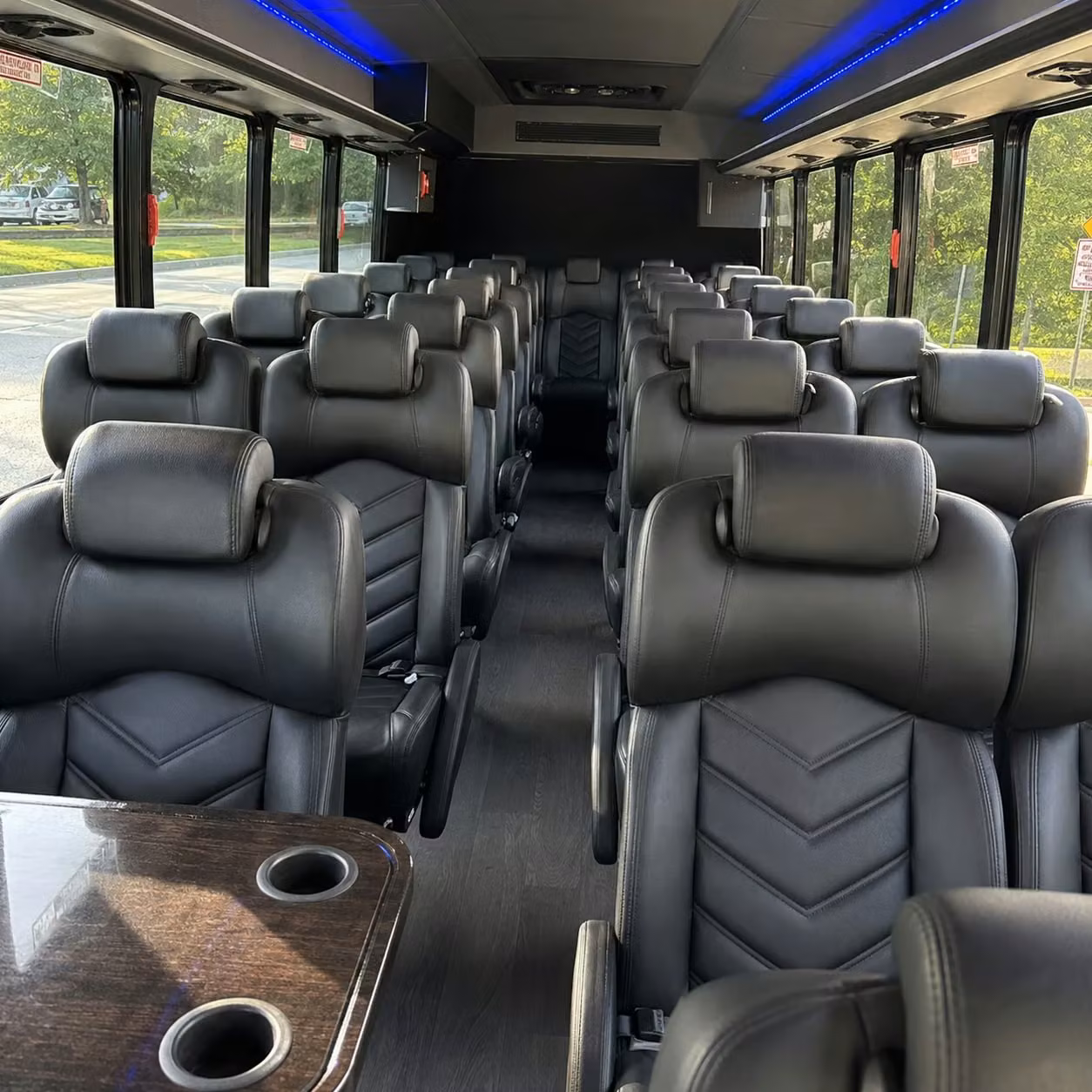 30 passenger minibus inside
