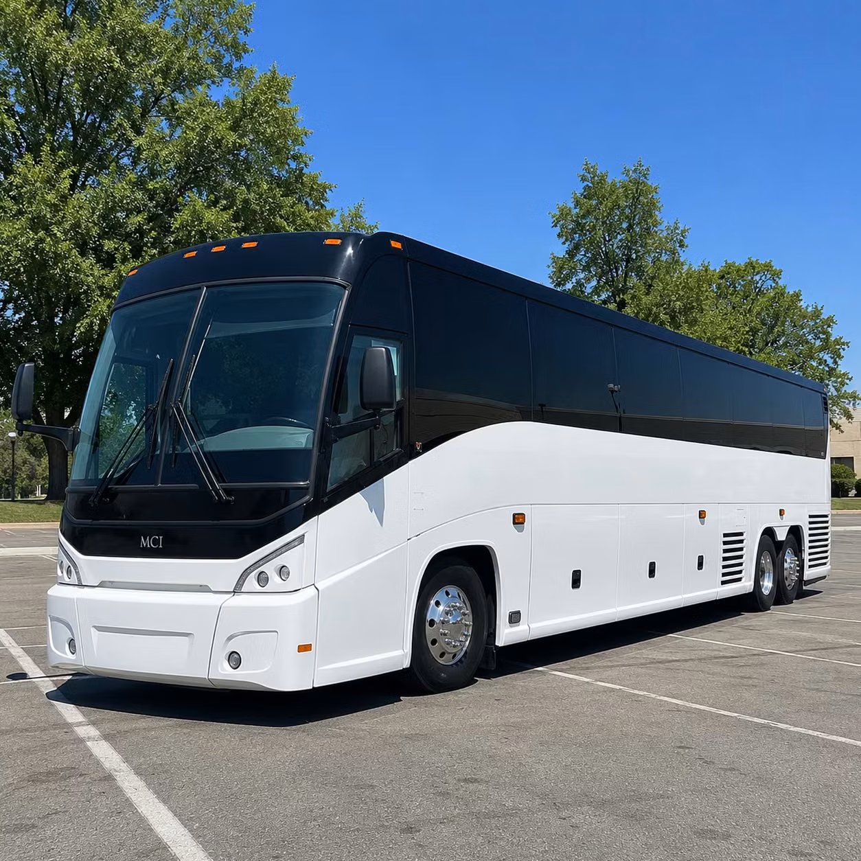 roseville charter bus rental exterior