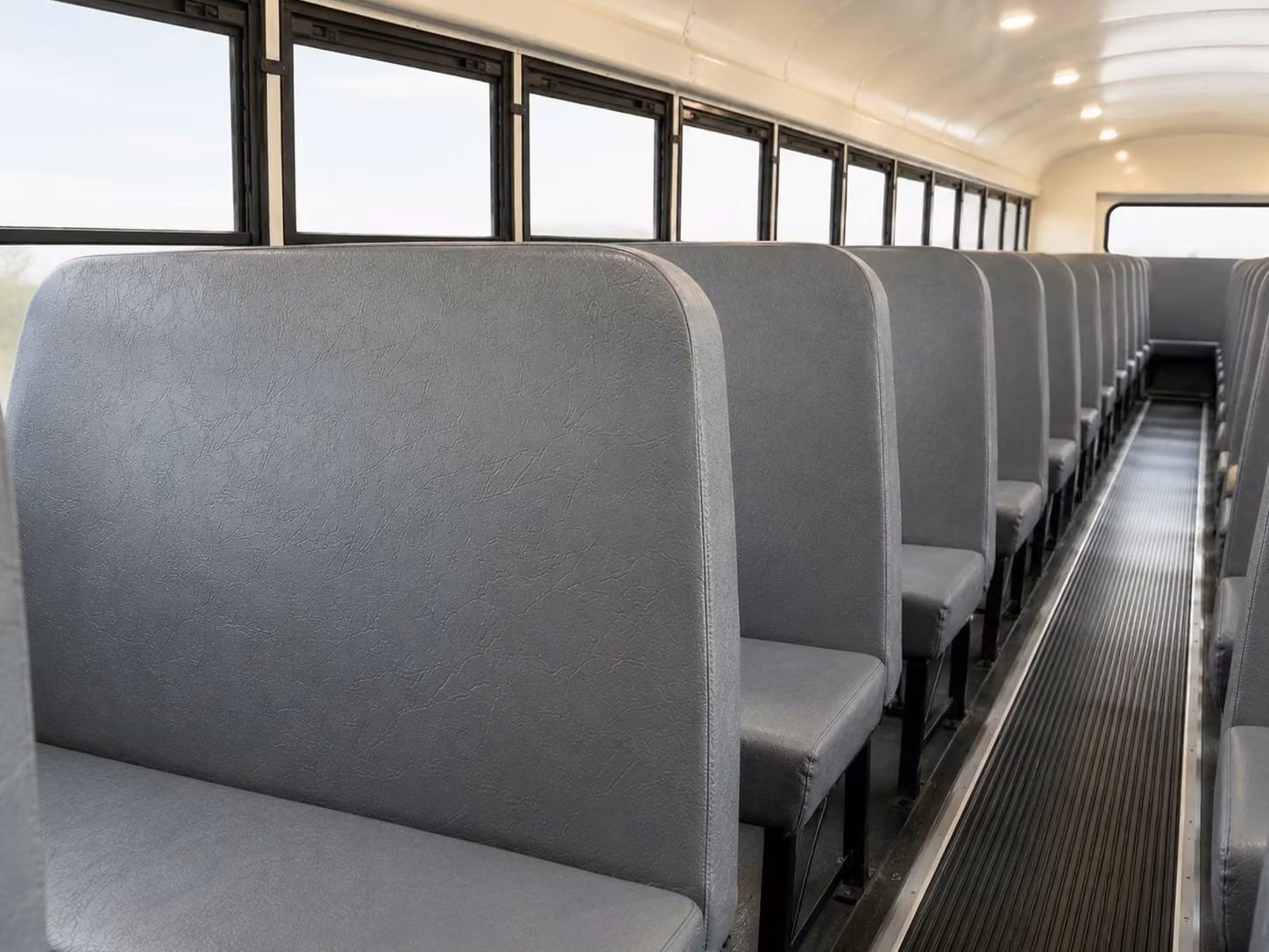 school bus inside
